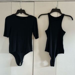 ATM micromodal bodysuit tank top + short sleeve top